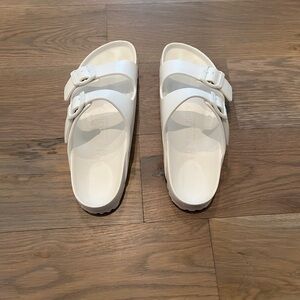 Birkenstock white sandals